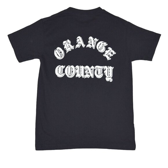 Orange County California Oldskool Lettering Black T Shirt Size Small - Picture 1 of 5
